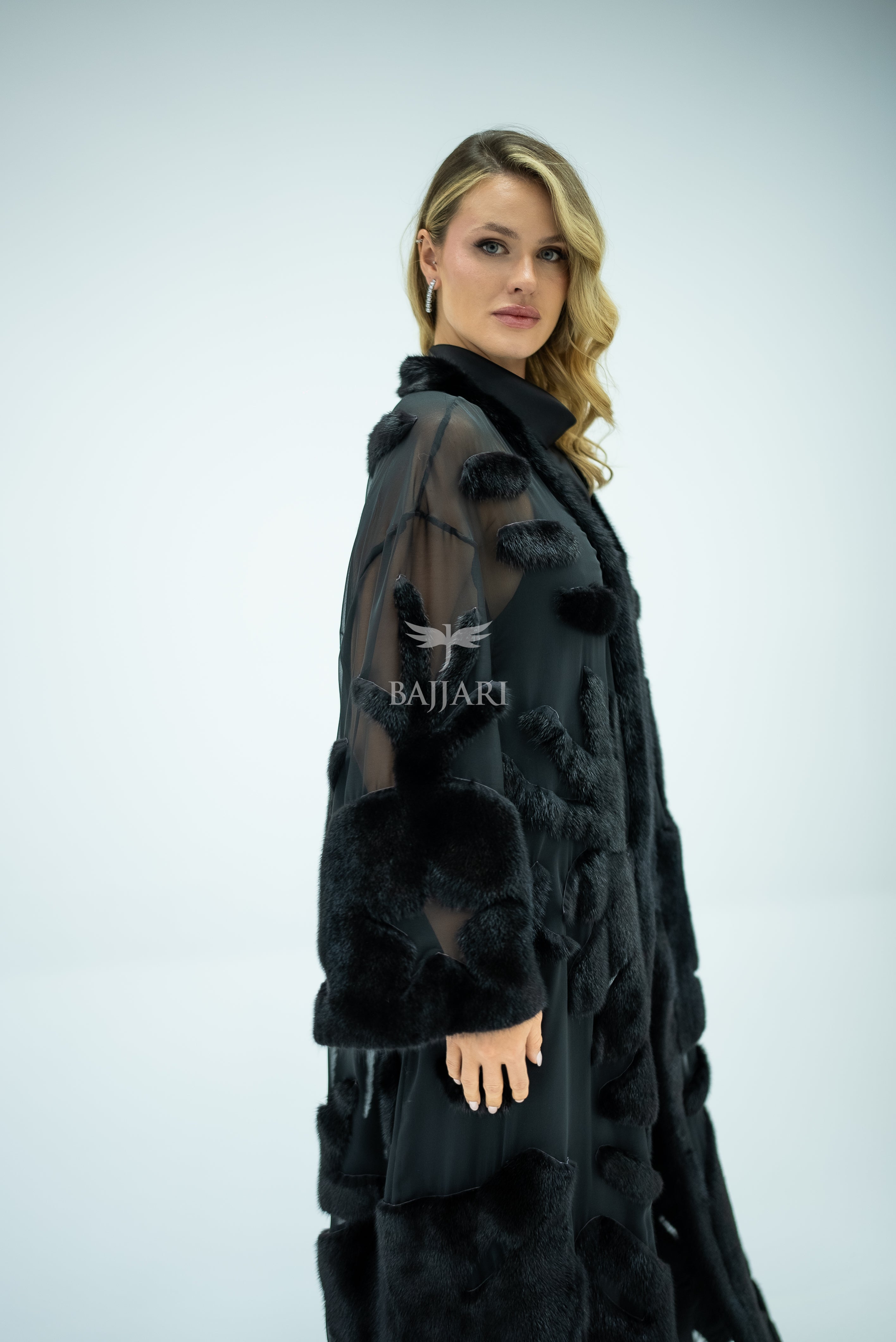 Elegant Design with Chiffon & Mink Fur -BJR 24-
