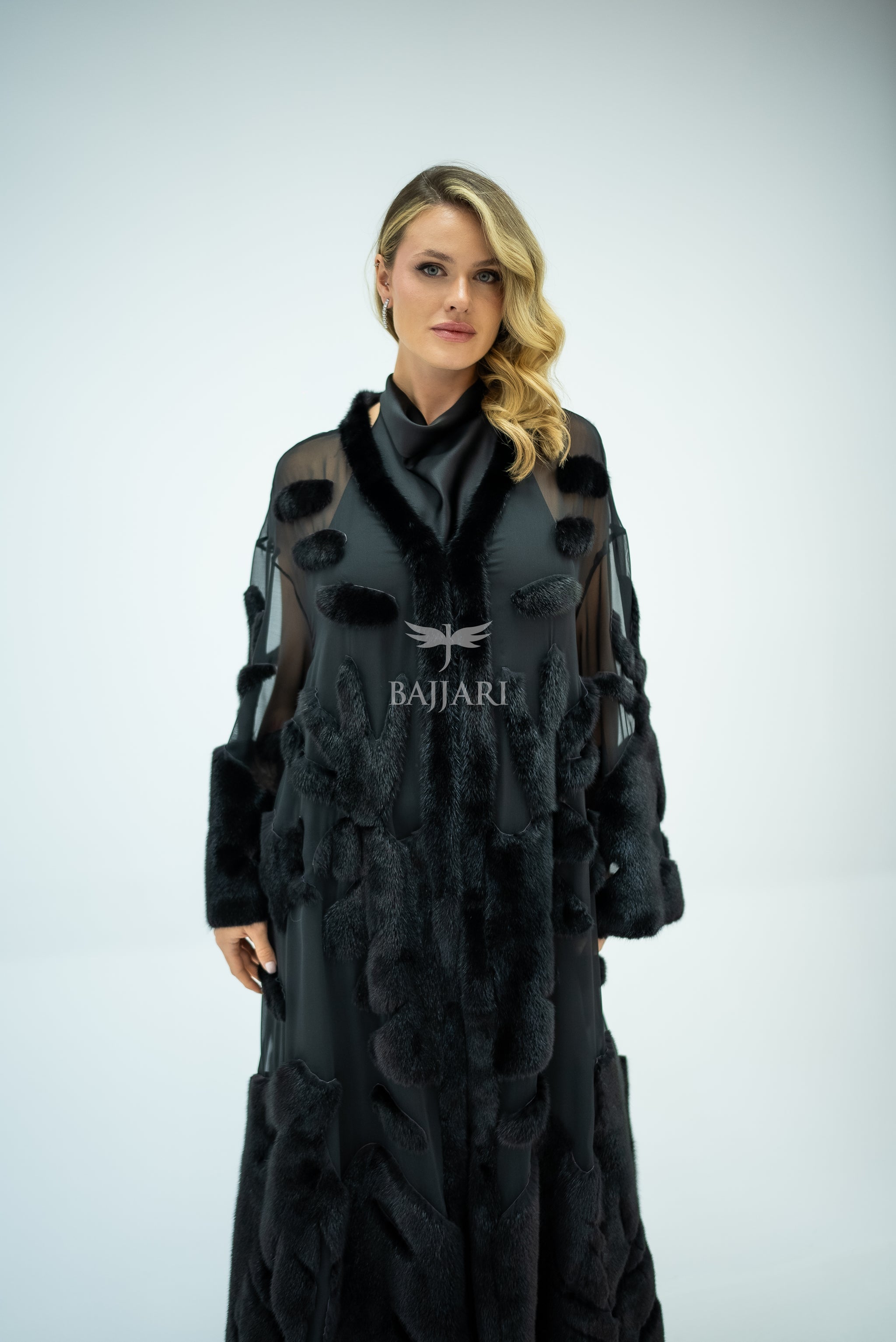 Elegant Design with Chiffon & Mink Fur -BJR 24-