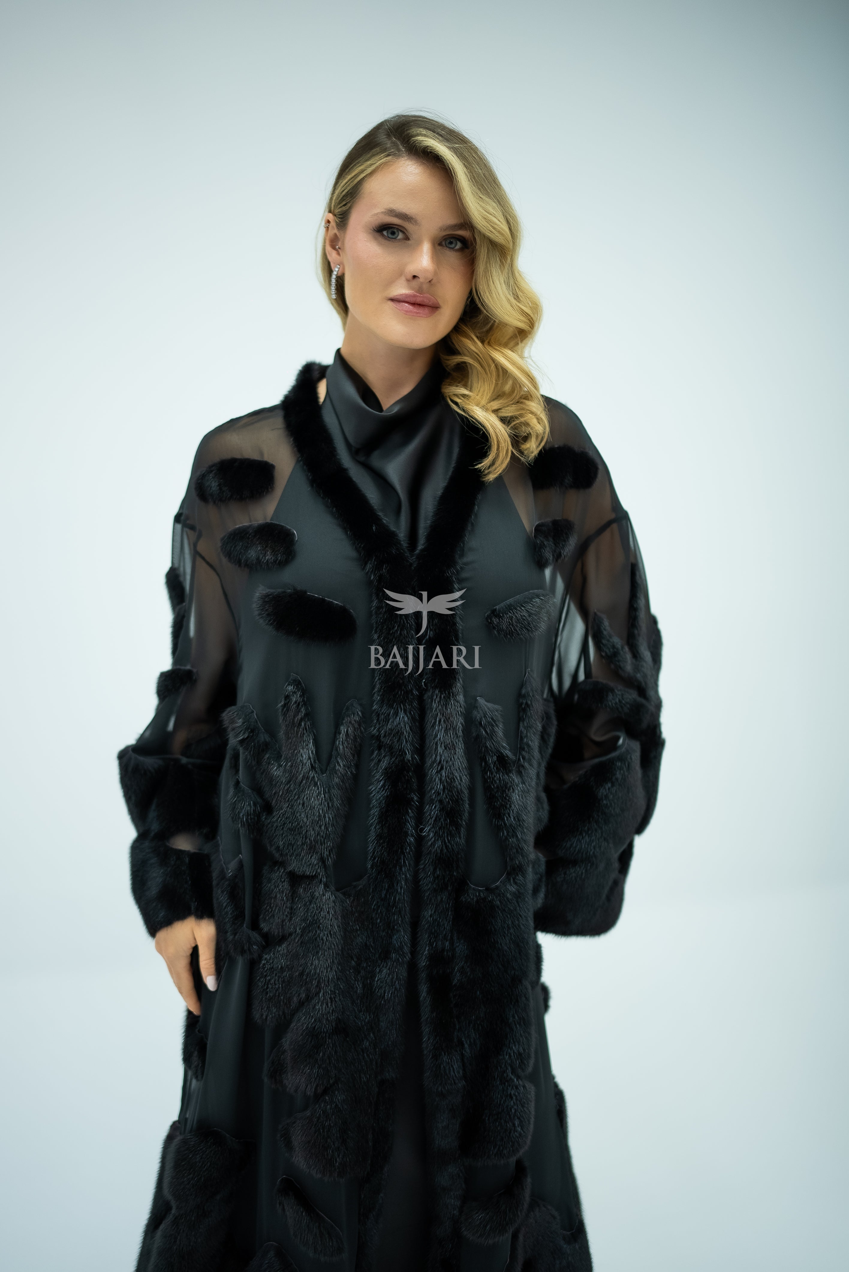 Elegant Design with Chiffon & Mink Fur -BJR 24-