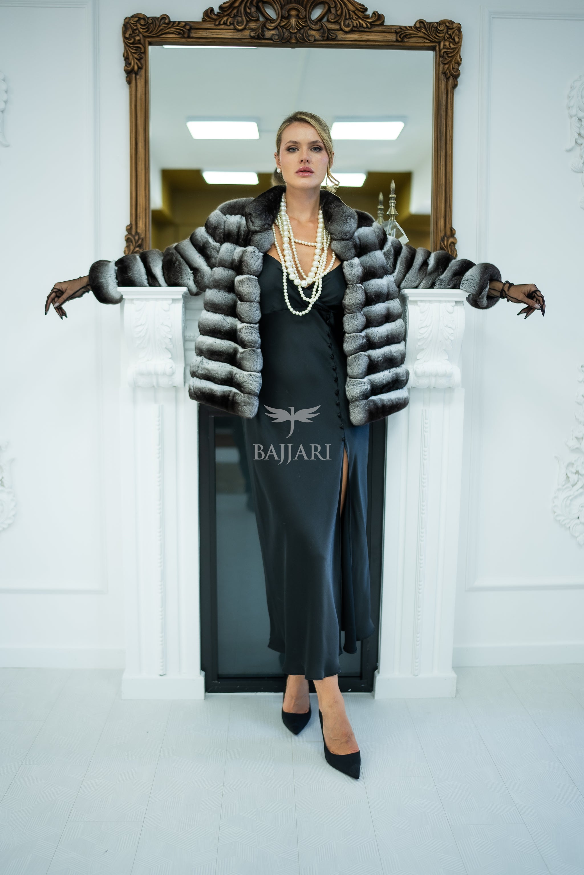 NATURAL CHINCHILLA FUR JACKET -1999-