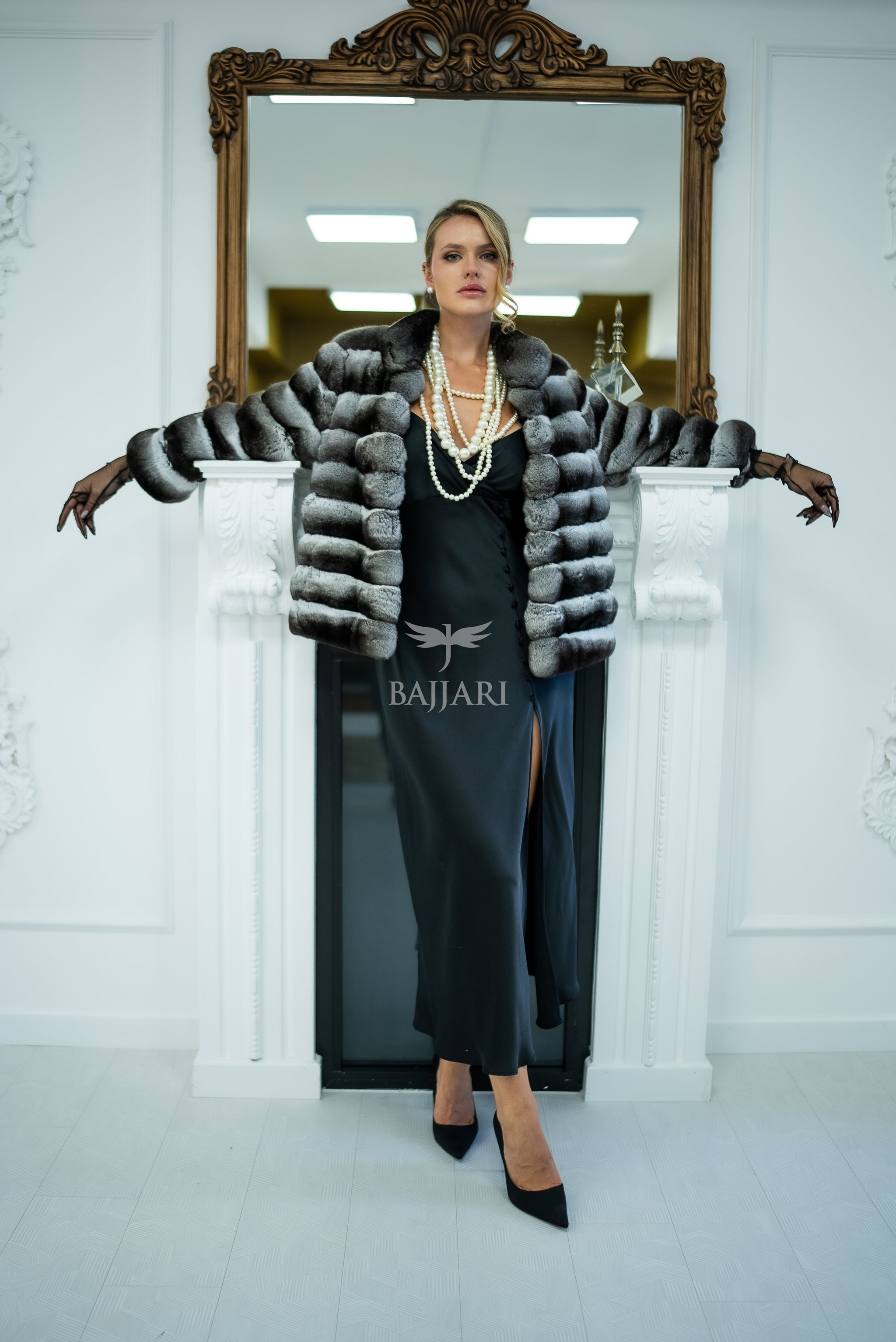 NATURAL CHINCHILLA FUR JACKET -1999-