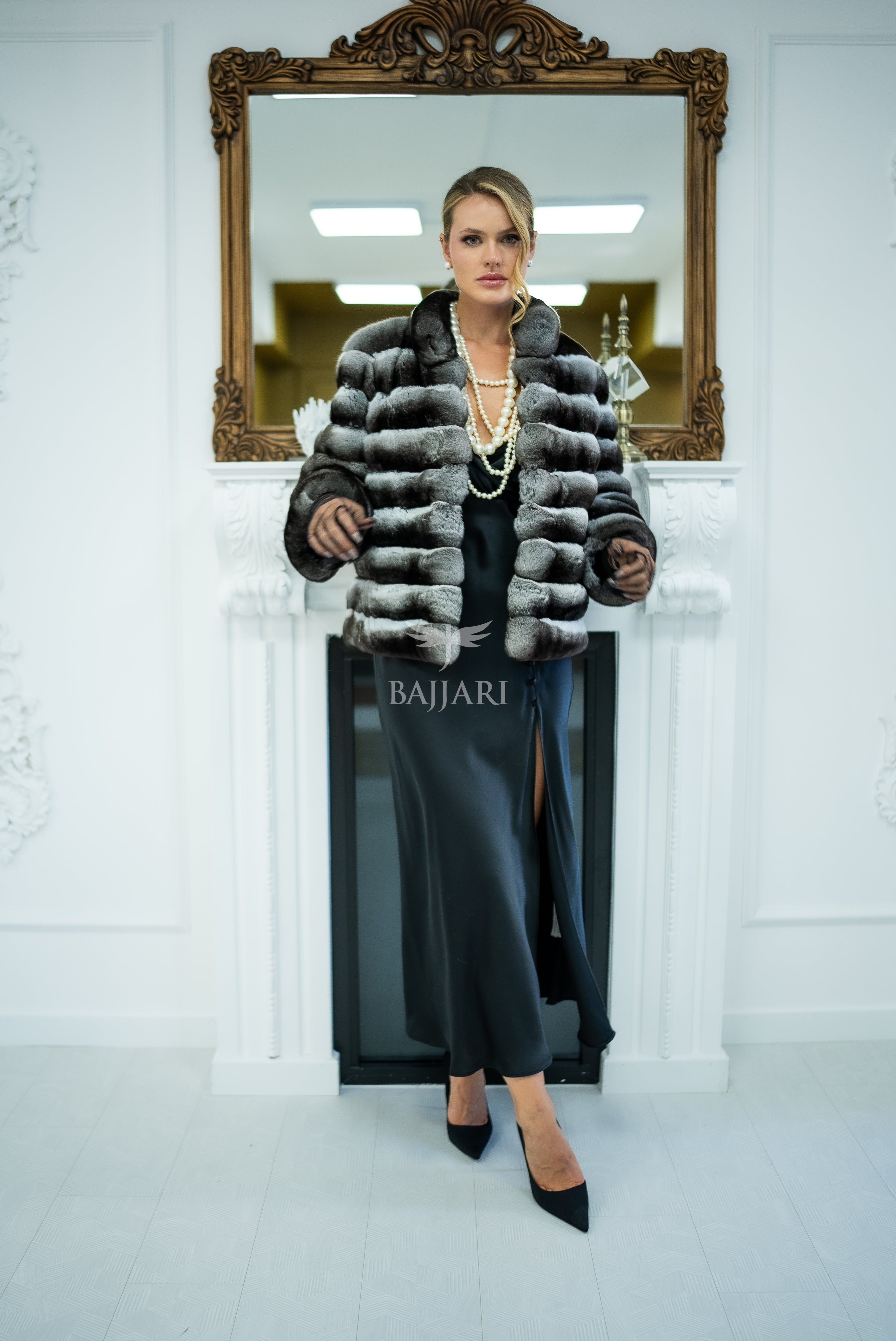NATURAL CHINCHILLA FUR JACKET -1999-