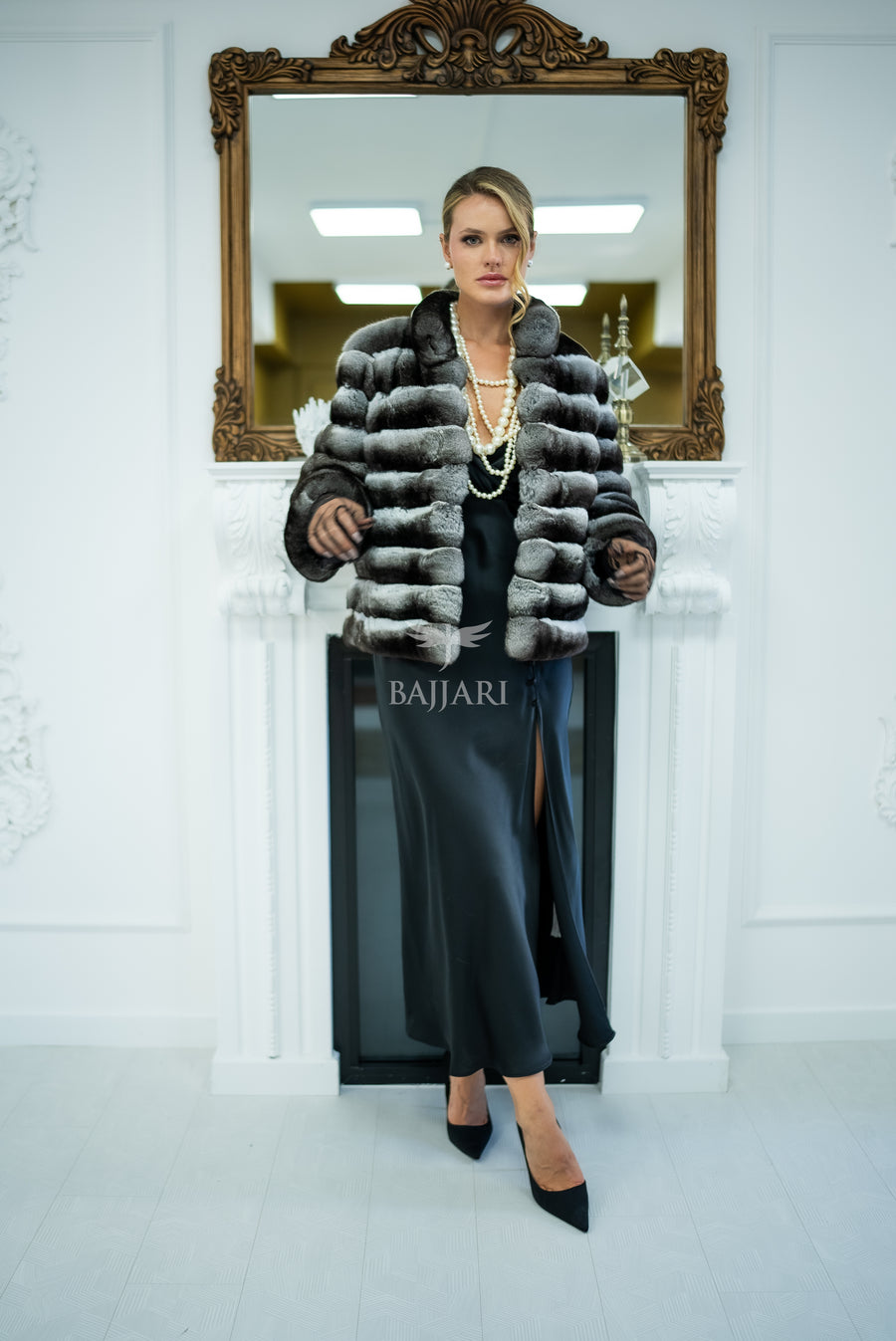 NATURAL CHINCHILLA FUR JACKET -1999-