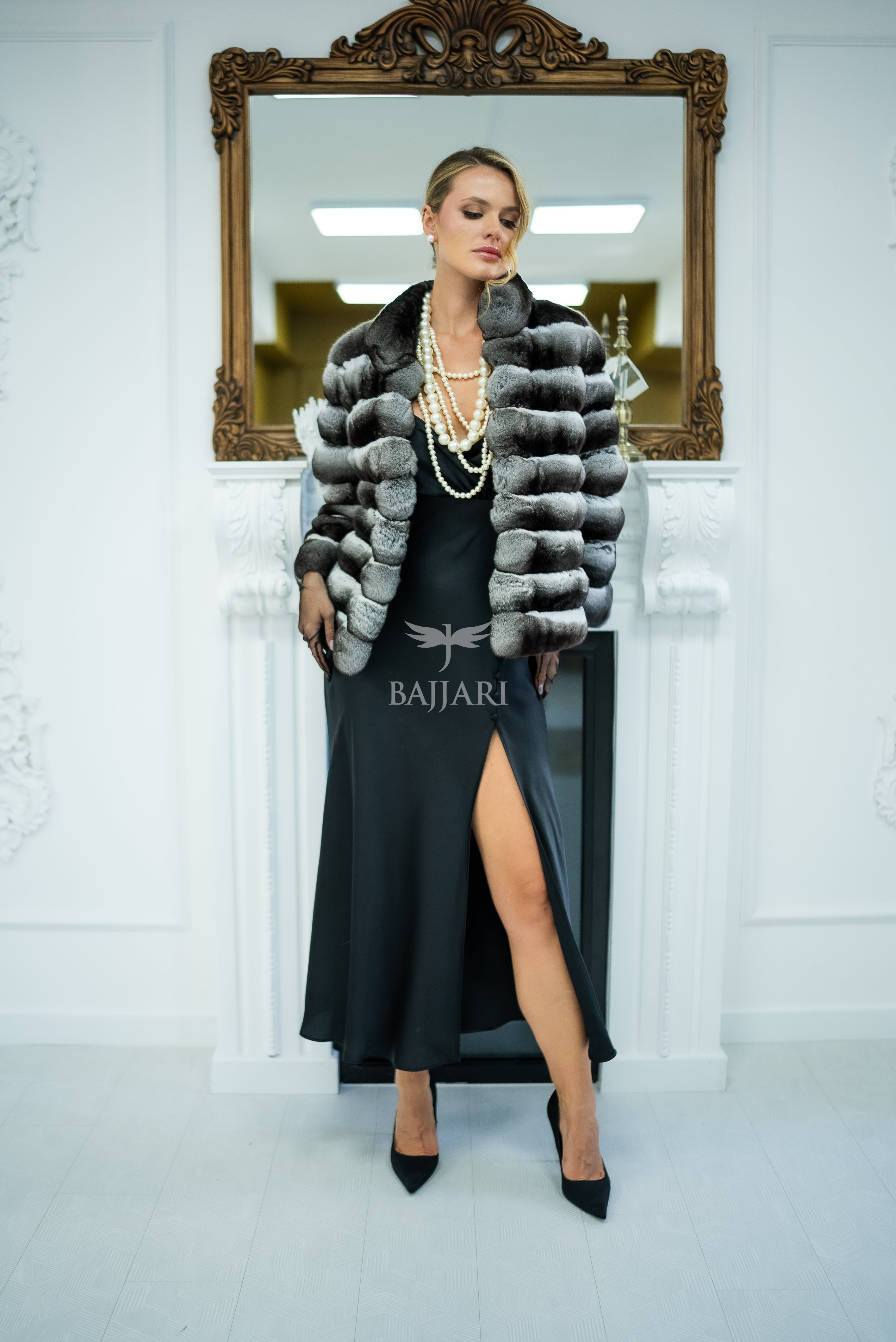 NATURAL CHINCHILLA FUR JACKET -1999-