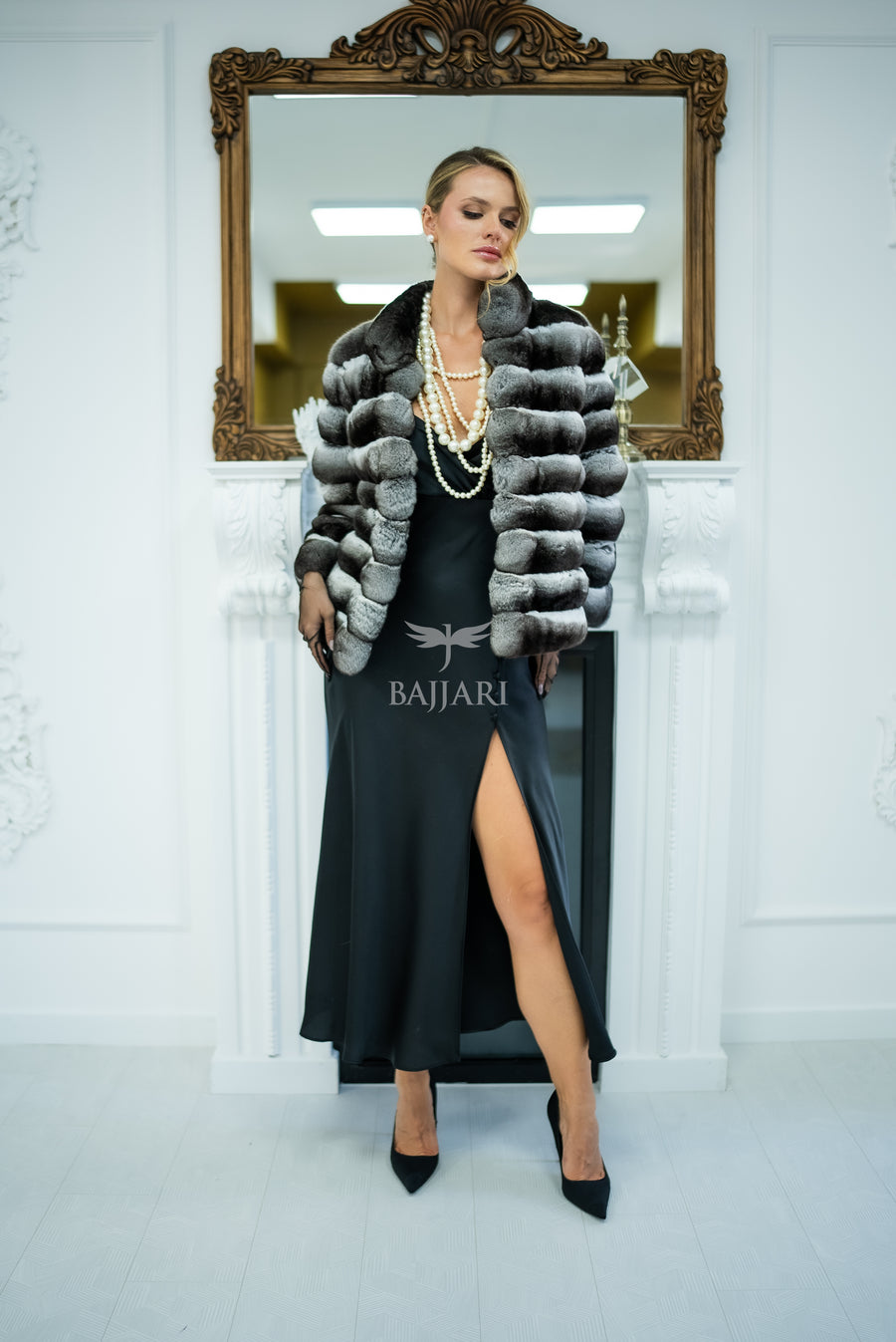 NATURAL CHINCHILLA FUR JACKET -1999-