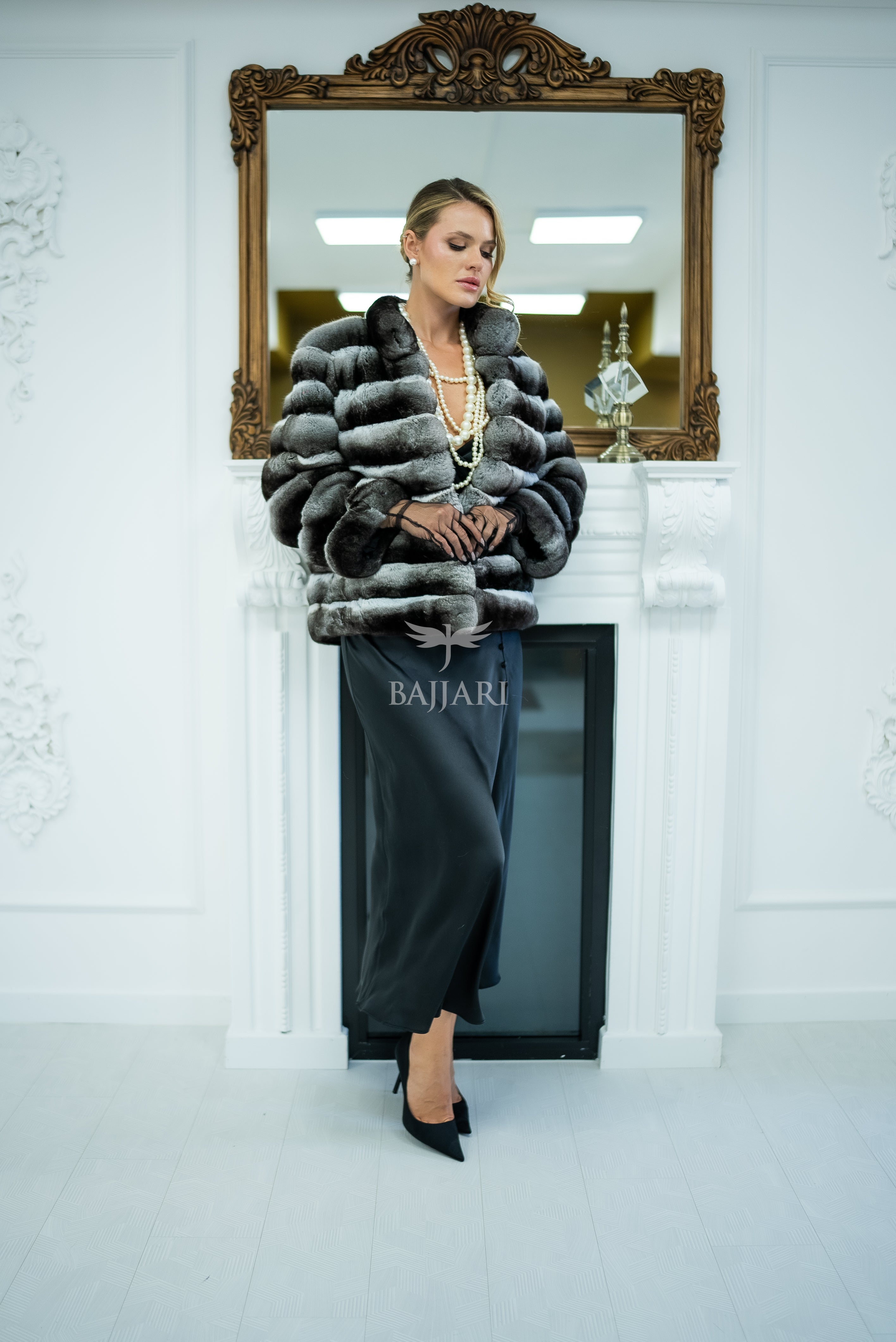 NATURAL CHINCHILLA FUR JACKET -1999-
