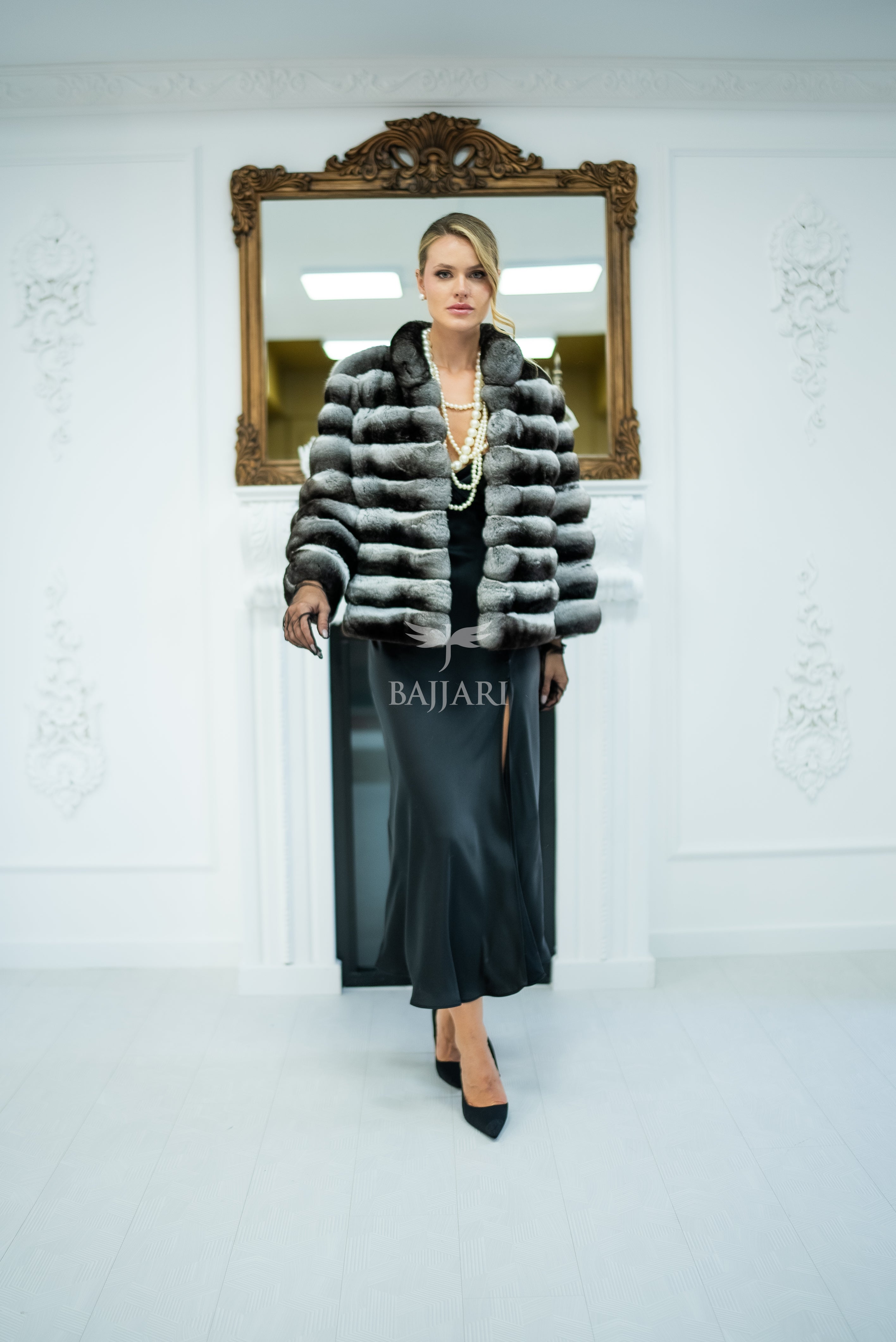 NATURAL CHINCHILLA FUR JACKET -1999-