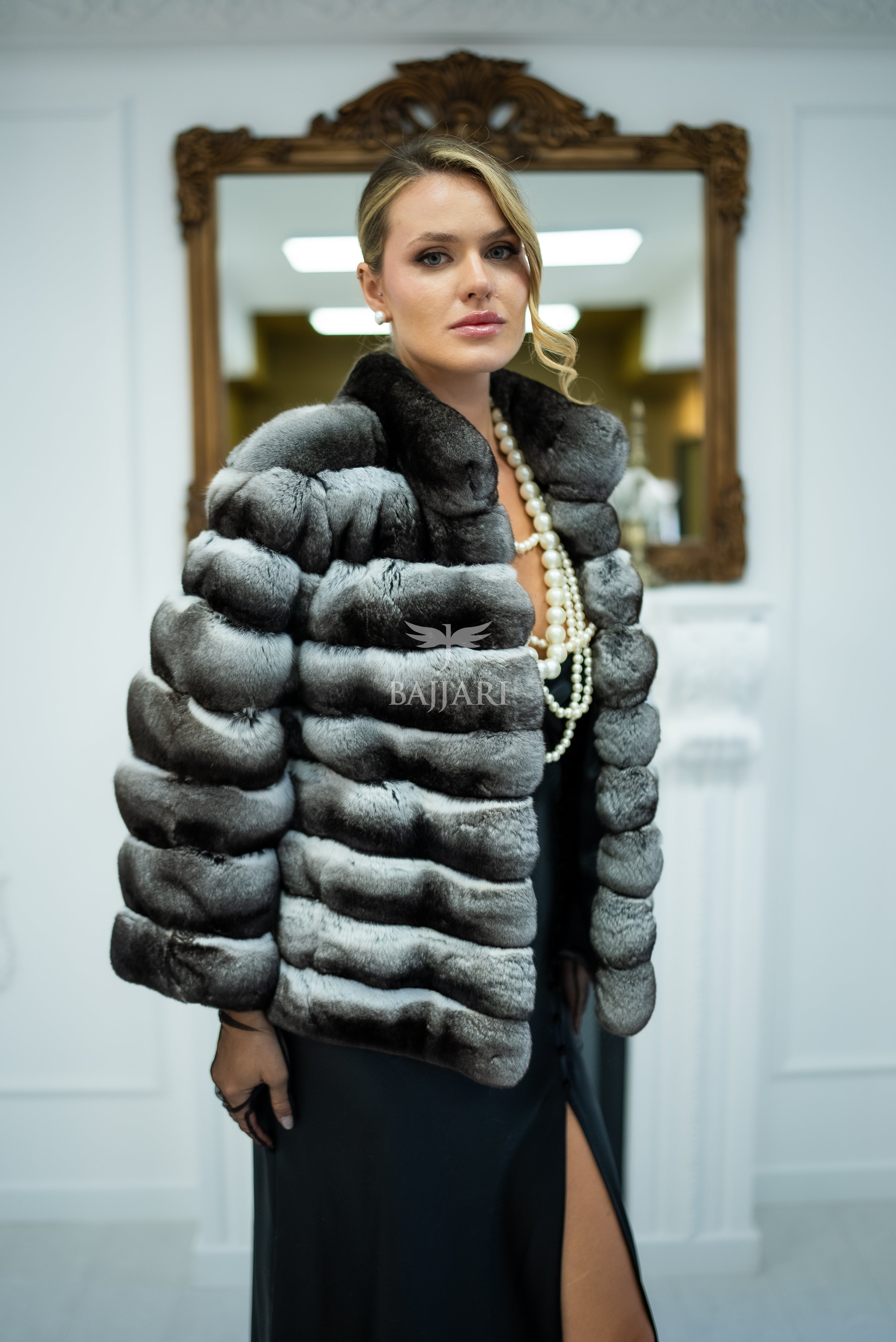 NATURAL CHINCHILLA FUR JACKET -1999-
