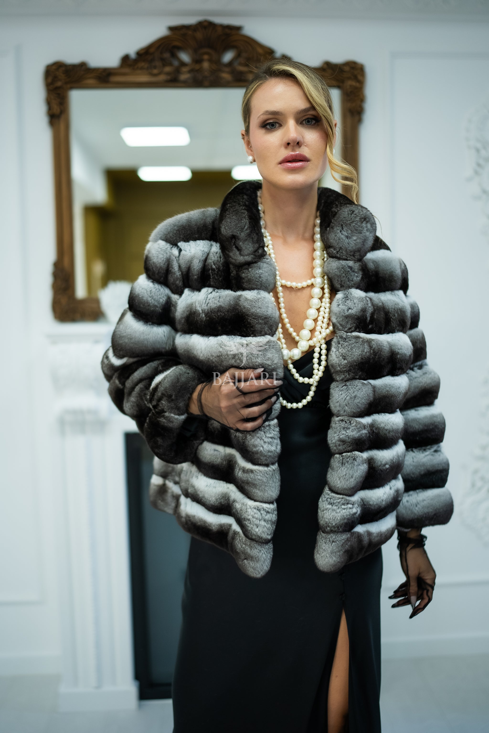 NATURAL CHINCHILLA FUR JACKET -1999-