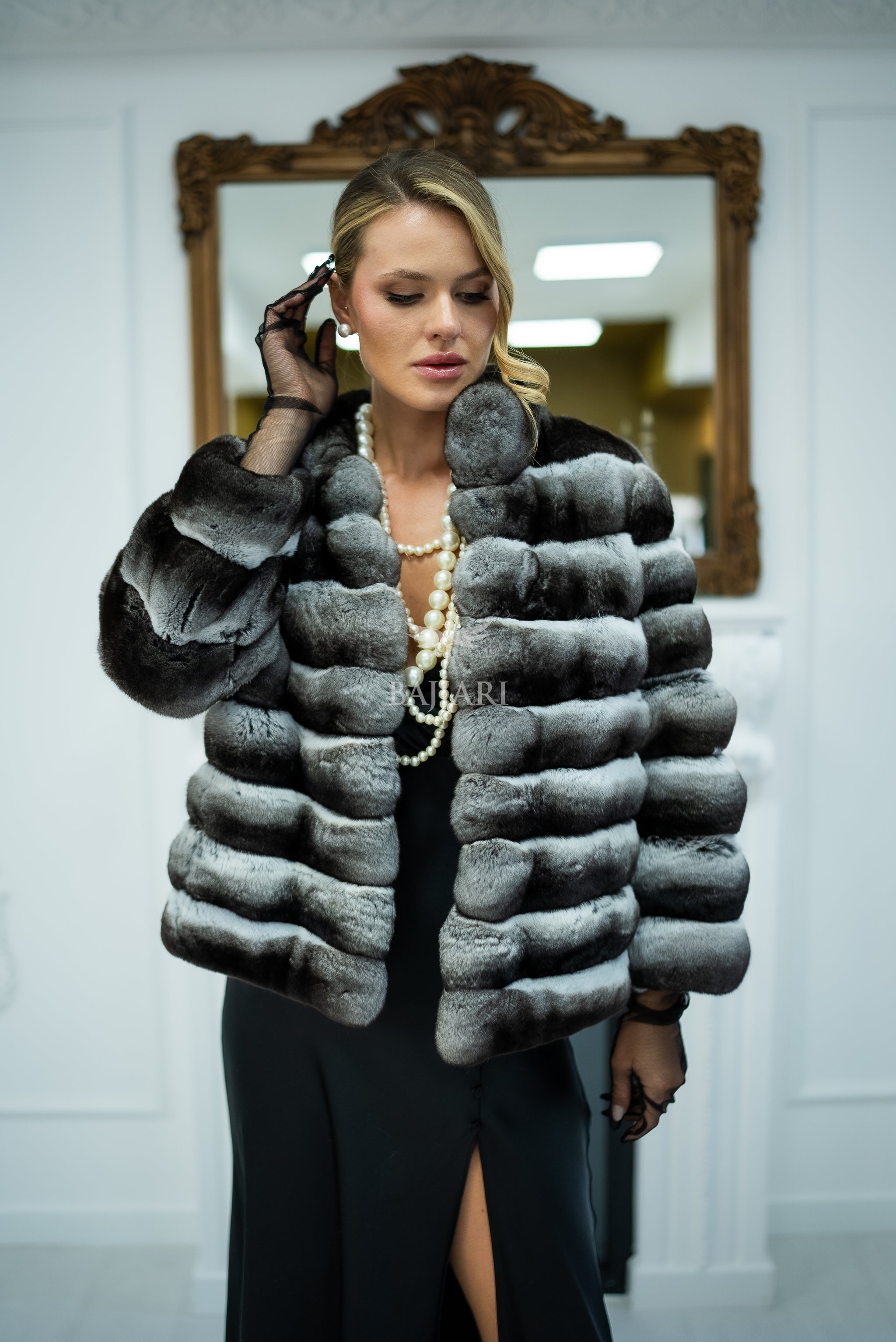 NATURAL CHINCHILLA FUR JACKET -1999-