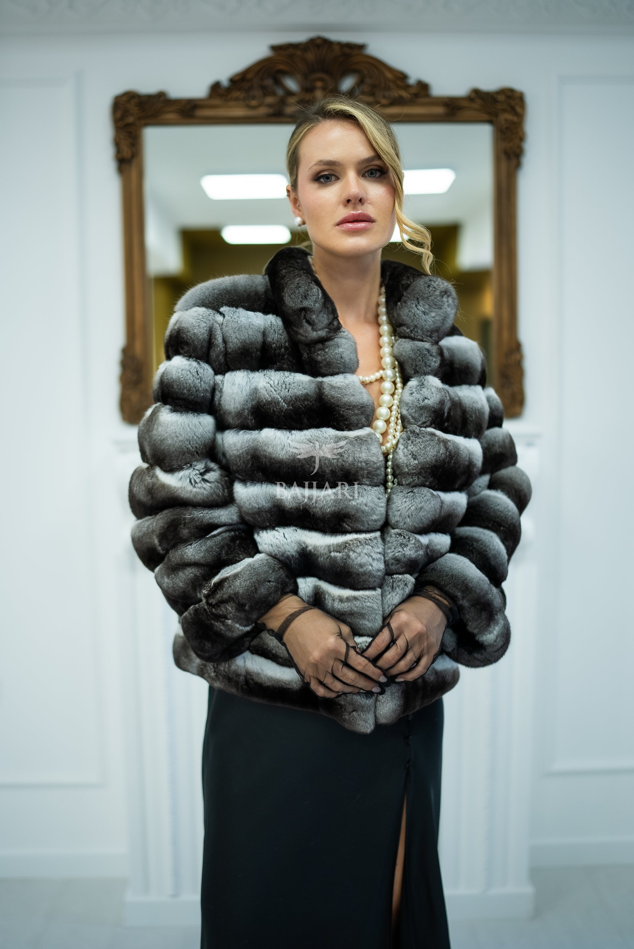 NATURAL CHINCHILLA FUR JACKET -1999-