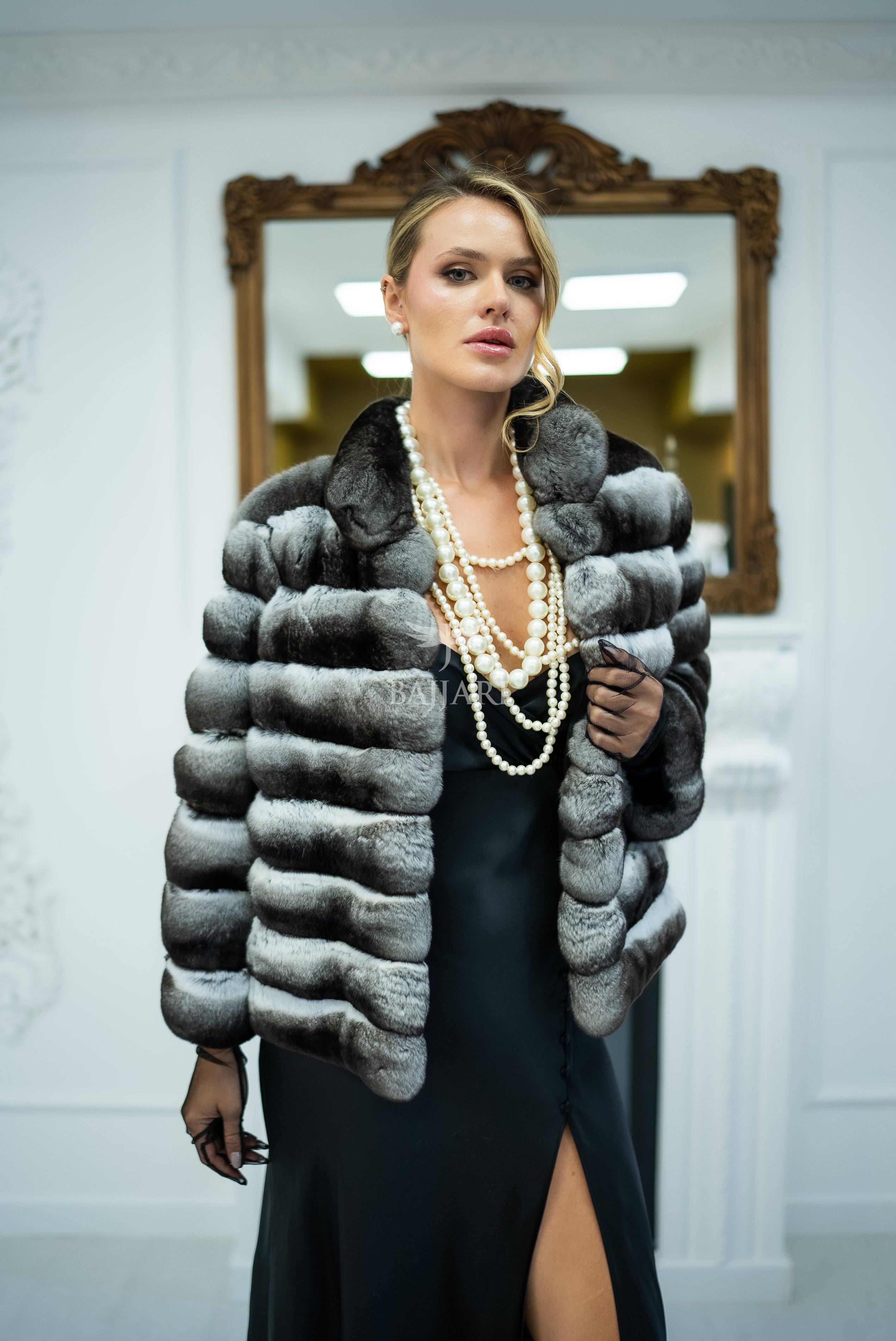 NATURAL CHINCHILLA FUR JACKET -1999-