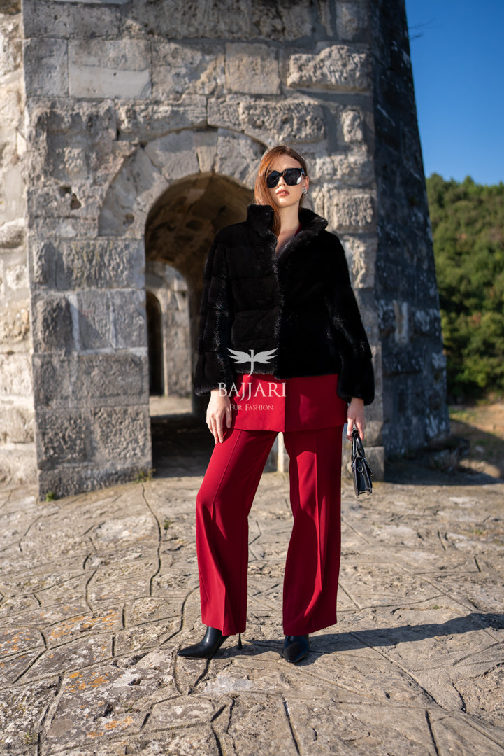 Exclusive 100% Mink Fur Women’s Coat