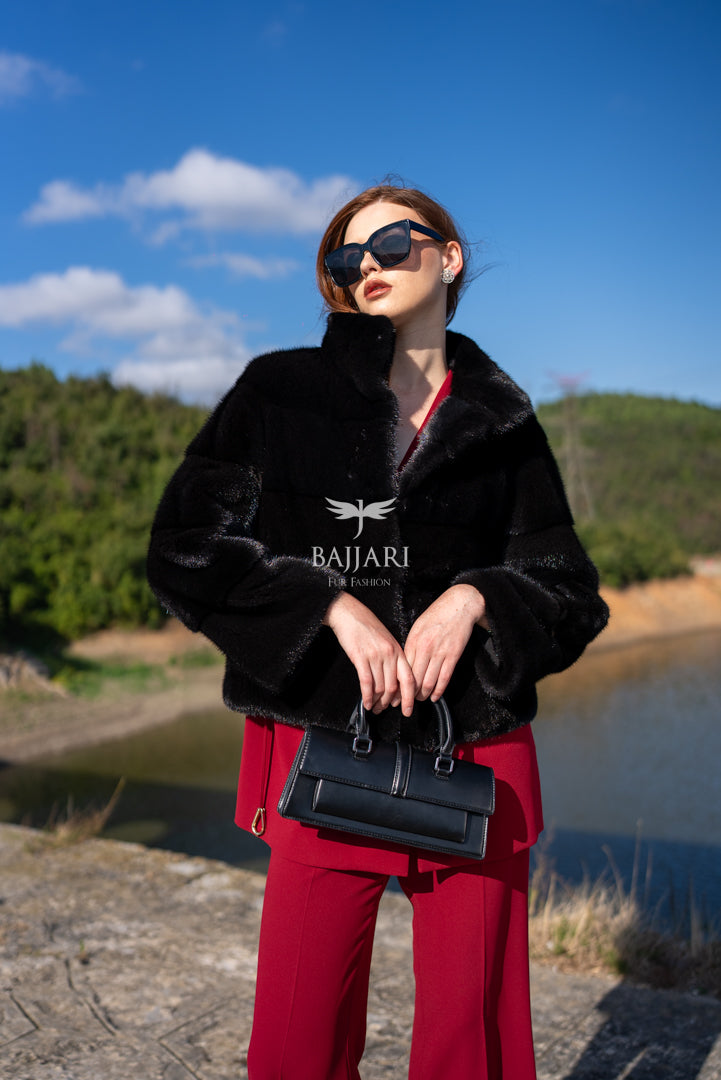 Exclusive 100% Mink Fur Women’s Coat