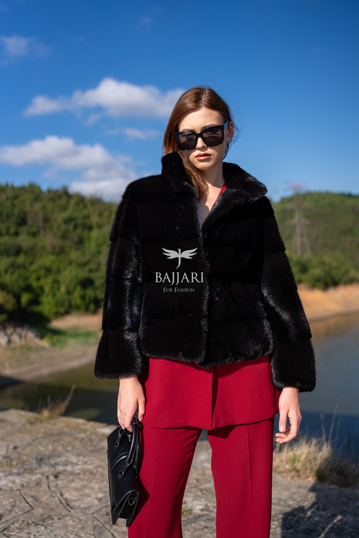 Exclusive 100% Mink Fur Women’s Coat