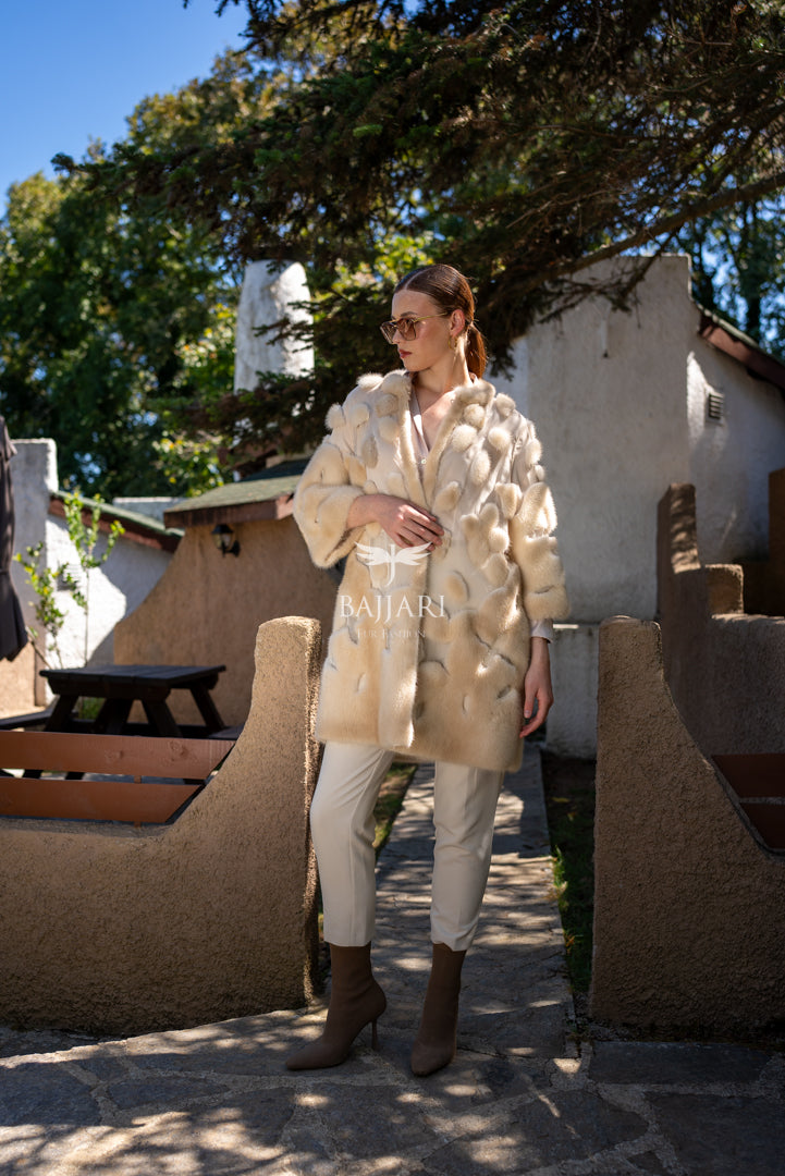 Elegant Design with Chiffon &amp; Mink Fur   -BJR 24-