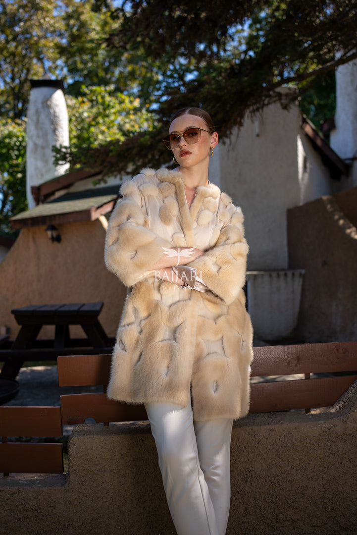 Elegant Design with Chiffon &amp; Mink Fur   -BJR 24-