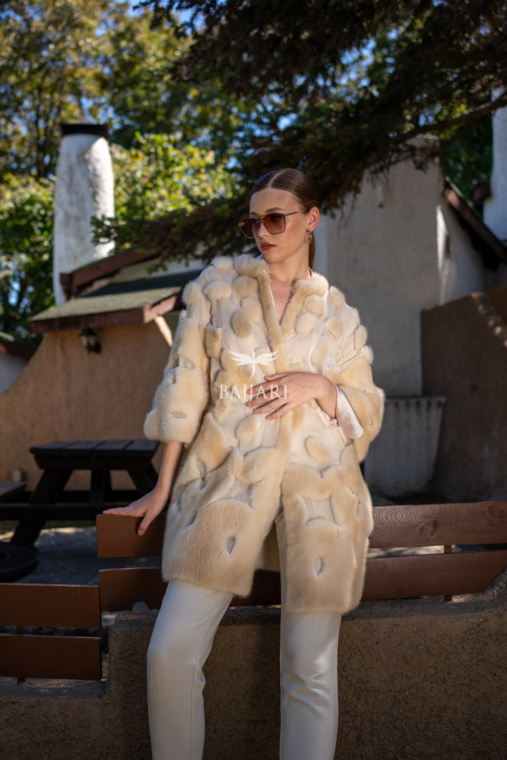 Elegant Design with Chiffon &amp; Mink Fur   -BJR 24-