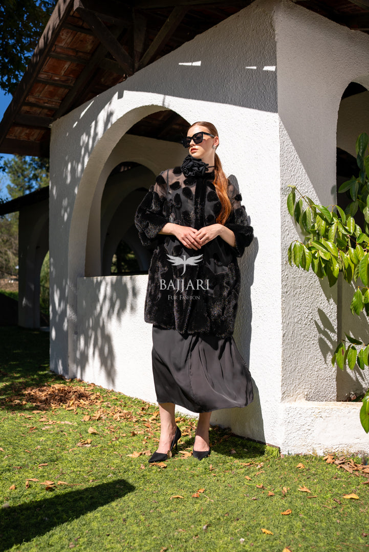 Elegant Design with Chiffon &amp; Mink Fur   -BJR 24-