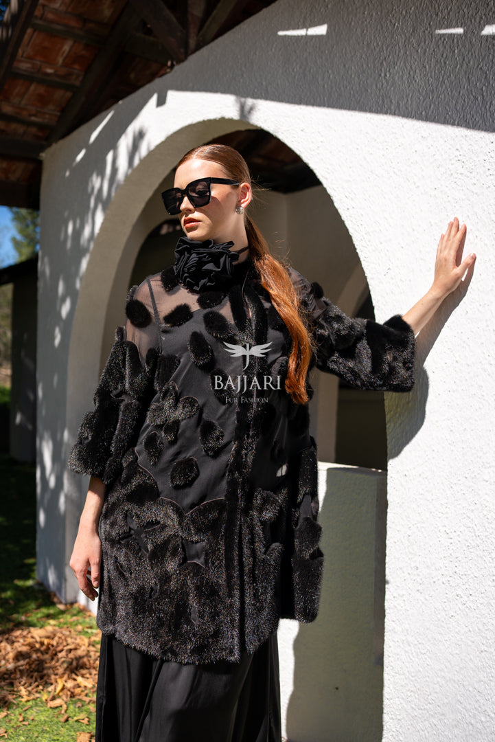 Elegant Design with Chiffon &amp; Mink Fur   -BJR 24-