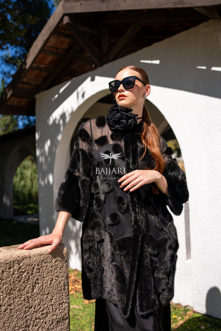 Elegant Design with Chiffon &amp; Mink Fur   -BJR 24-