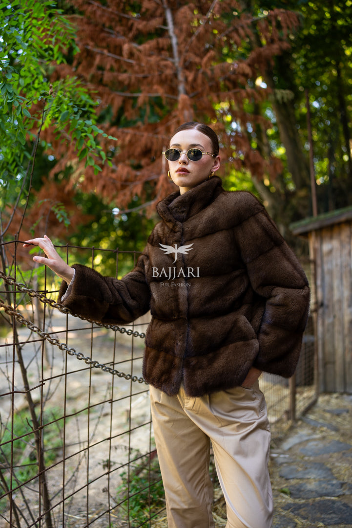Exclusive 100% Mink Fur Women’s Coat