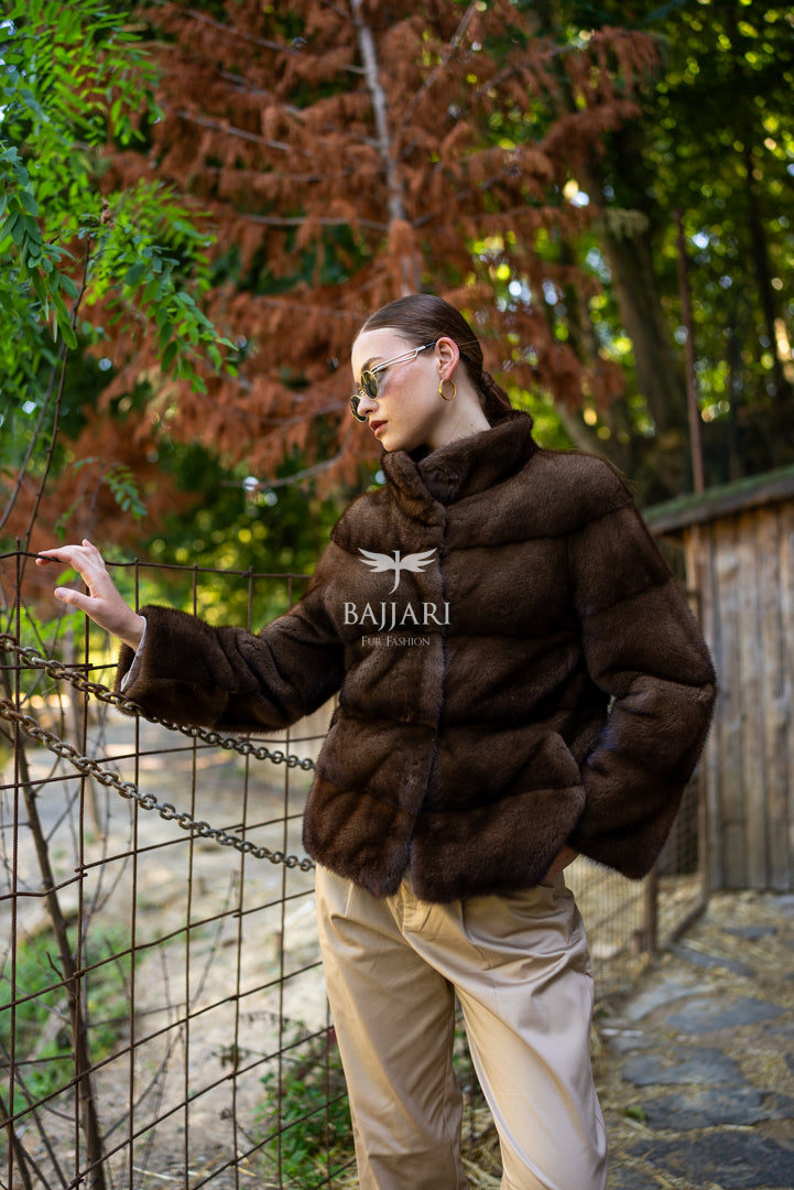 Exclusive 100% Mink Fur Women’s Coat