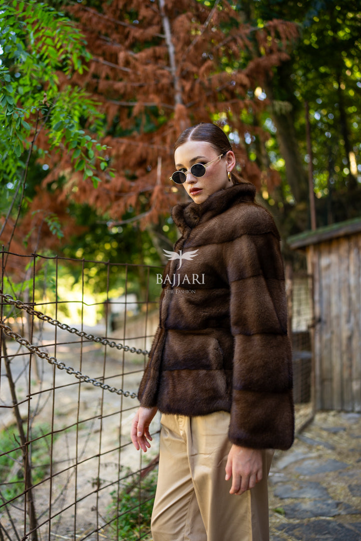 Exclusive 100% Mink Fur Women’s Coat