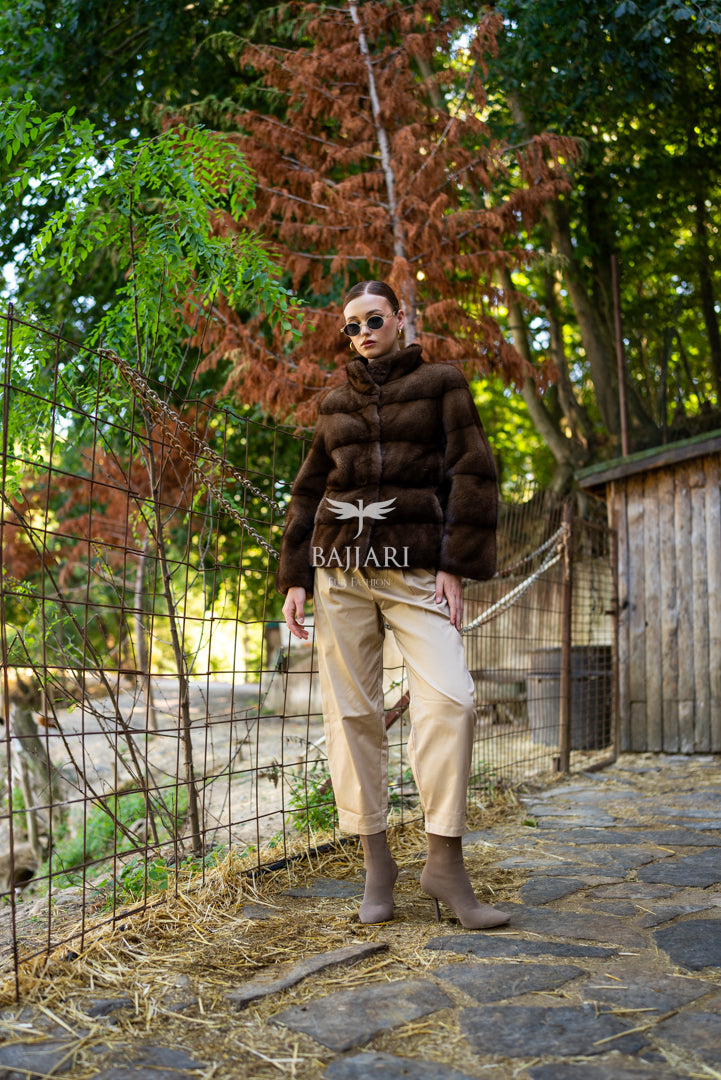 Exclusive 100% Mink Fur Women’s Coat
