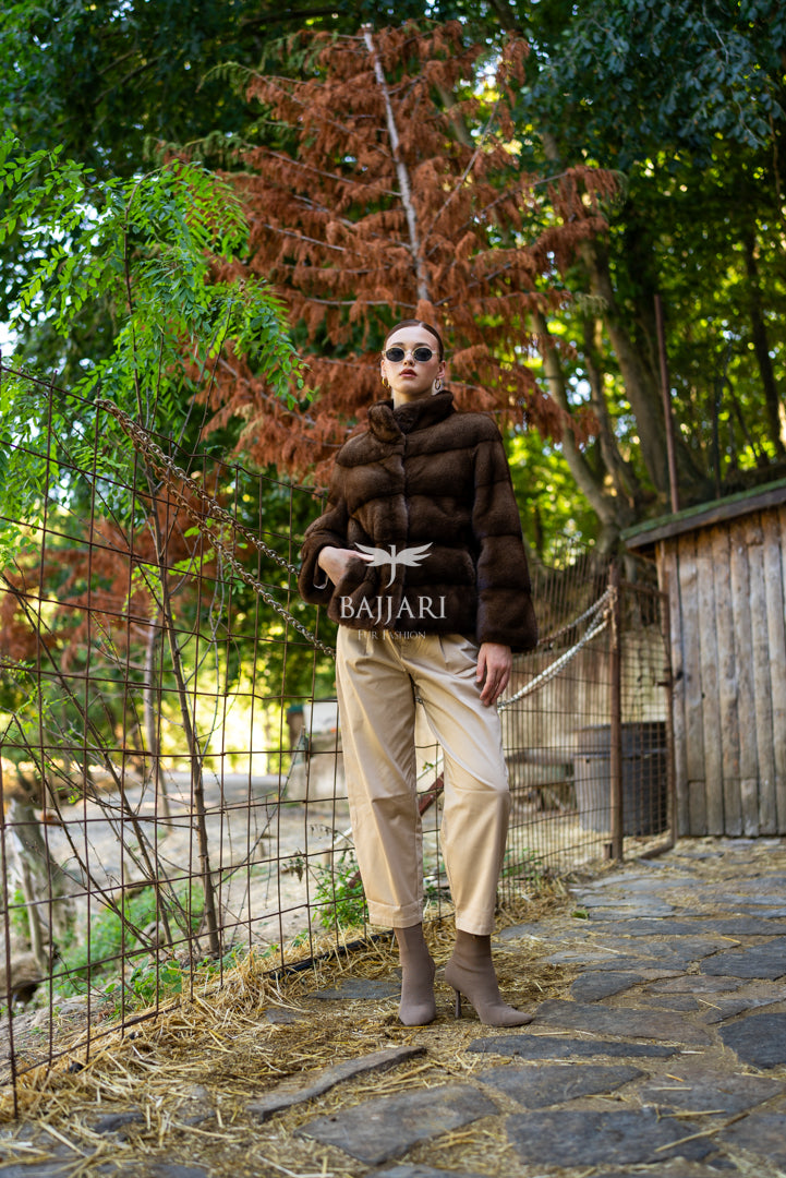 Exclusive 100% Mink Fur Women’s Coat