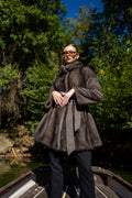 Exclusive 100% Mink Fur Women’s Coat with Belted Waist