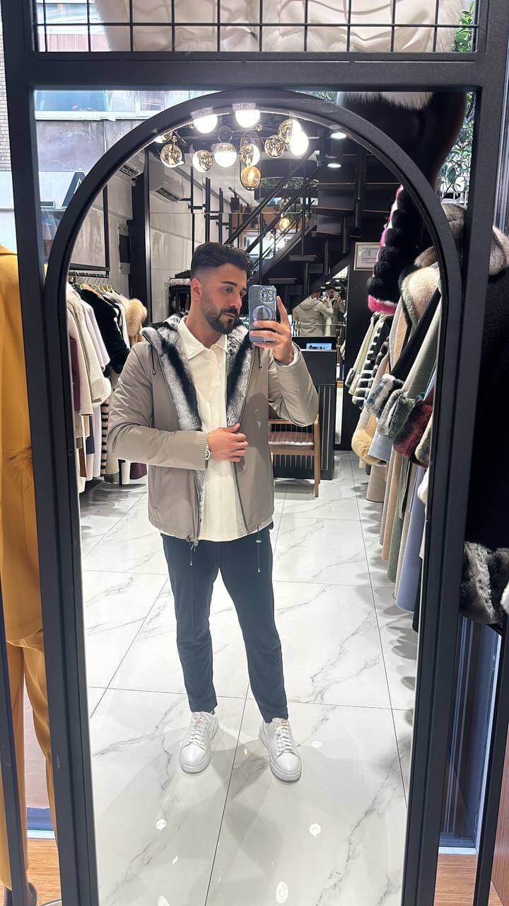 Man jacket inside rabbit M 284