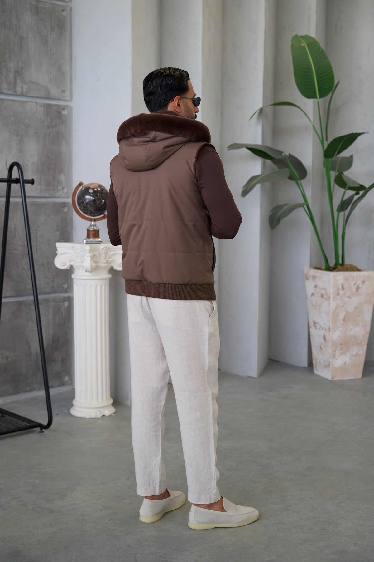 Men's Waterproof Vest with Removable Hood