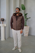 Men's Waterproof Vest with Removable Hood