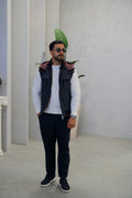 Stylish Men's Vest, Waterproof Fabric and Knitted Inner Lining