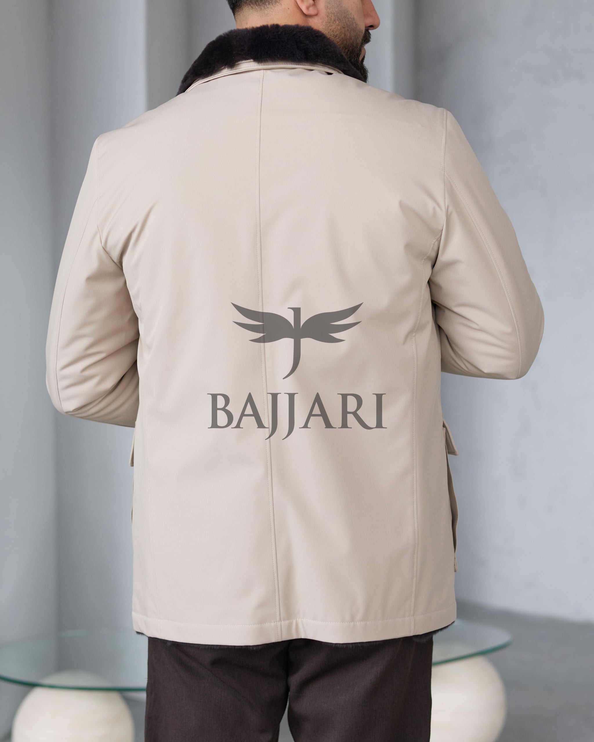 Stylish Jacket with Waterproof Fabric and Real Rex Rabbit Fur Lining
