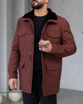 BAJJARI MAN Traveller Jacket Soft Rabbit Rex fur lined interior: Waterproof fabric