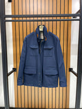 Stylish Men’s Jacket with Waterproof Fabric and Suede Details M-1009