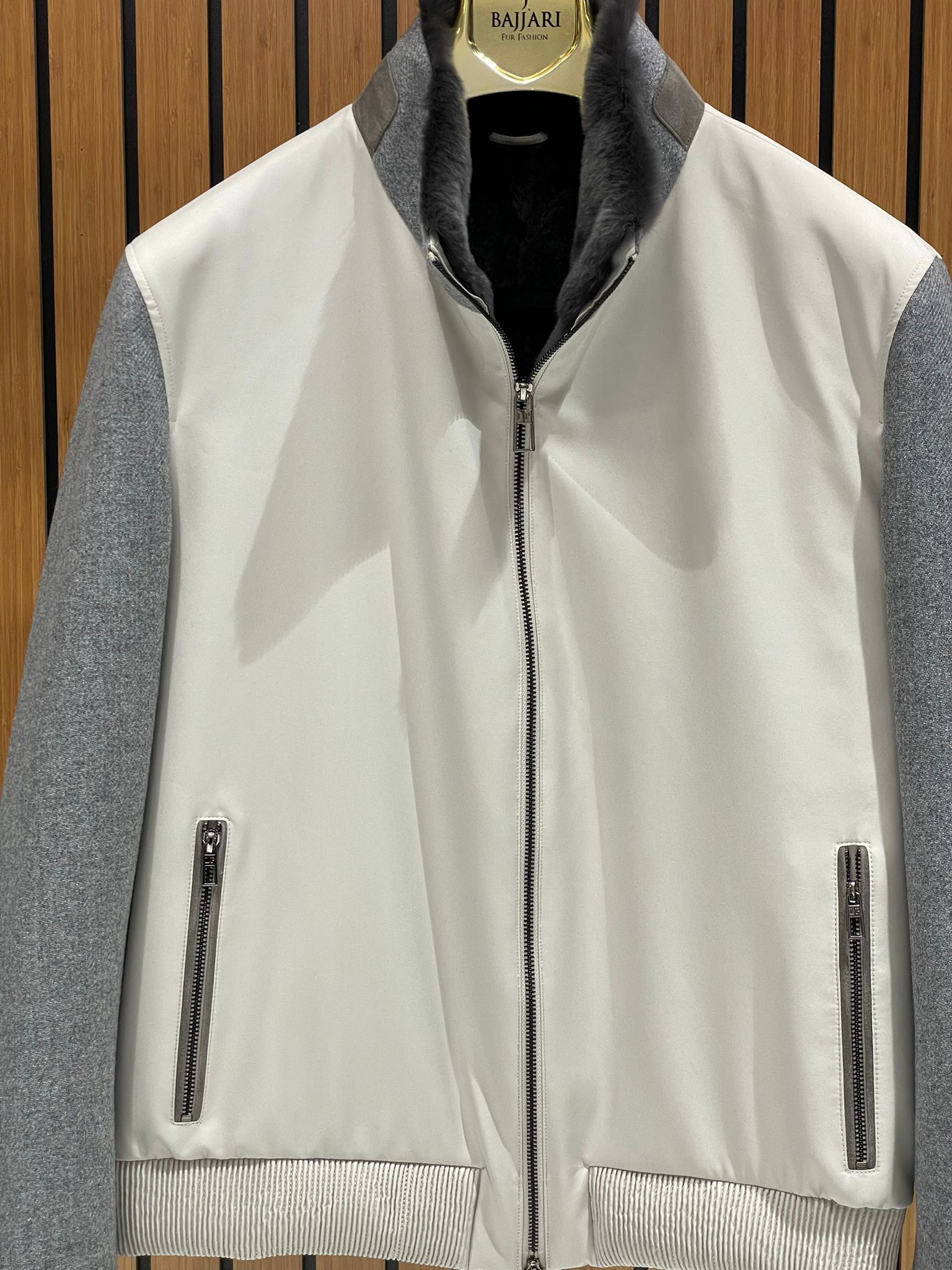 Men’s Jacket with Rabbit Fur Interior M-250