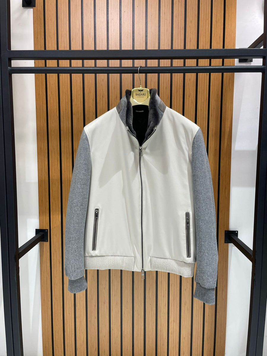 Men’s Jacket with Rabbit Fur Interior M-250