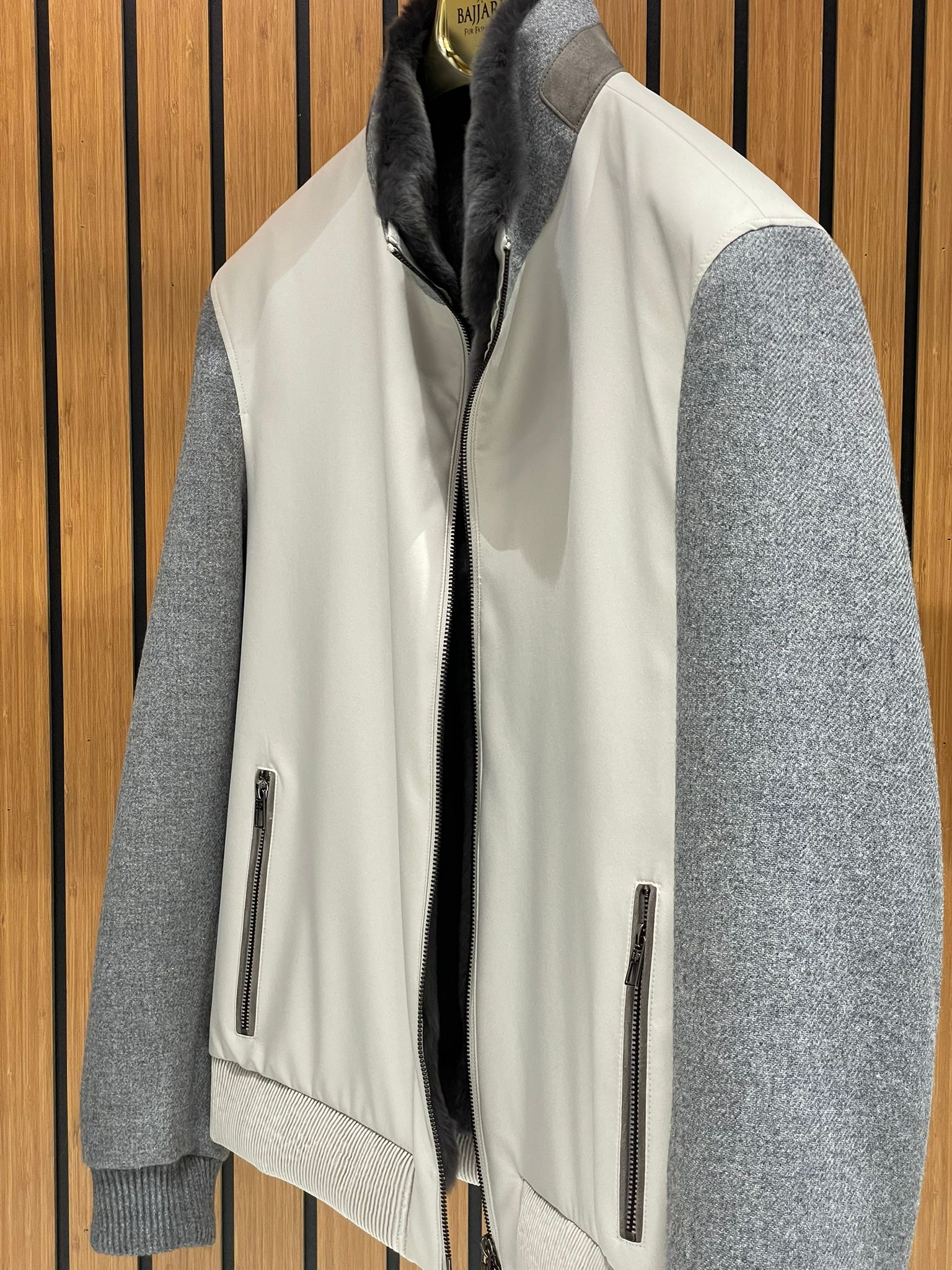 Men’s Jacket with Rabbit Fur Interior M-250