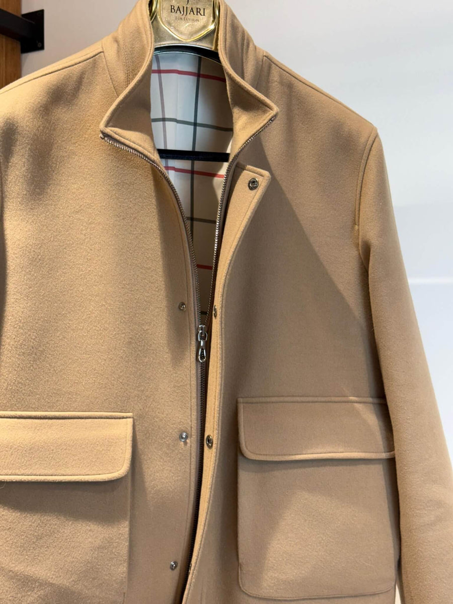 Men’s Plain Cashmere Jacket – Premium Lining