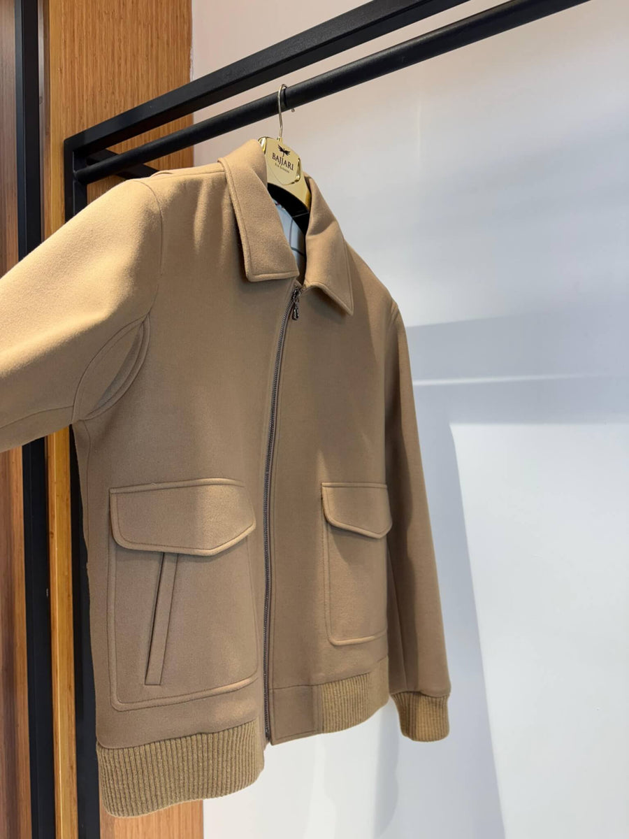 Men’s Plain Cashmere Jacket – Premium Lining