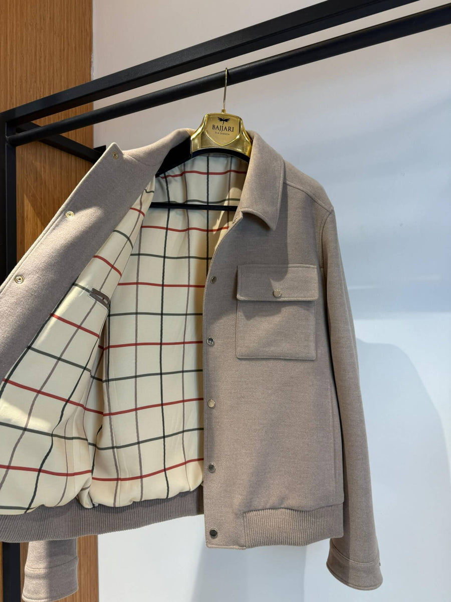 Men’s Plain Cashmere Jacket – Premium Lining