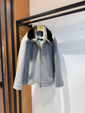 Men’s Cashmere Jacket with Rex Fur Lapel