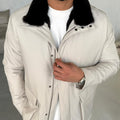 Stylish Jacket with Waterproof Fabric and Real Rex Rabbit Fur Lining