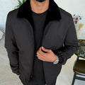 Stylish Jacket with Waterproof Fabric and Real Rex Rabbit Fur Lining M-936