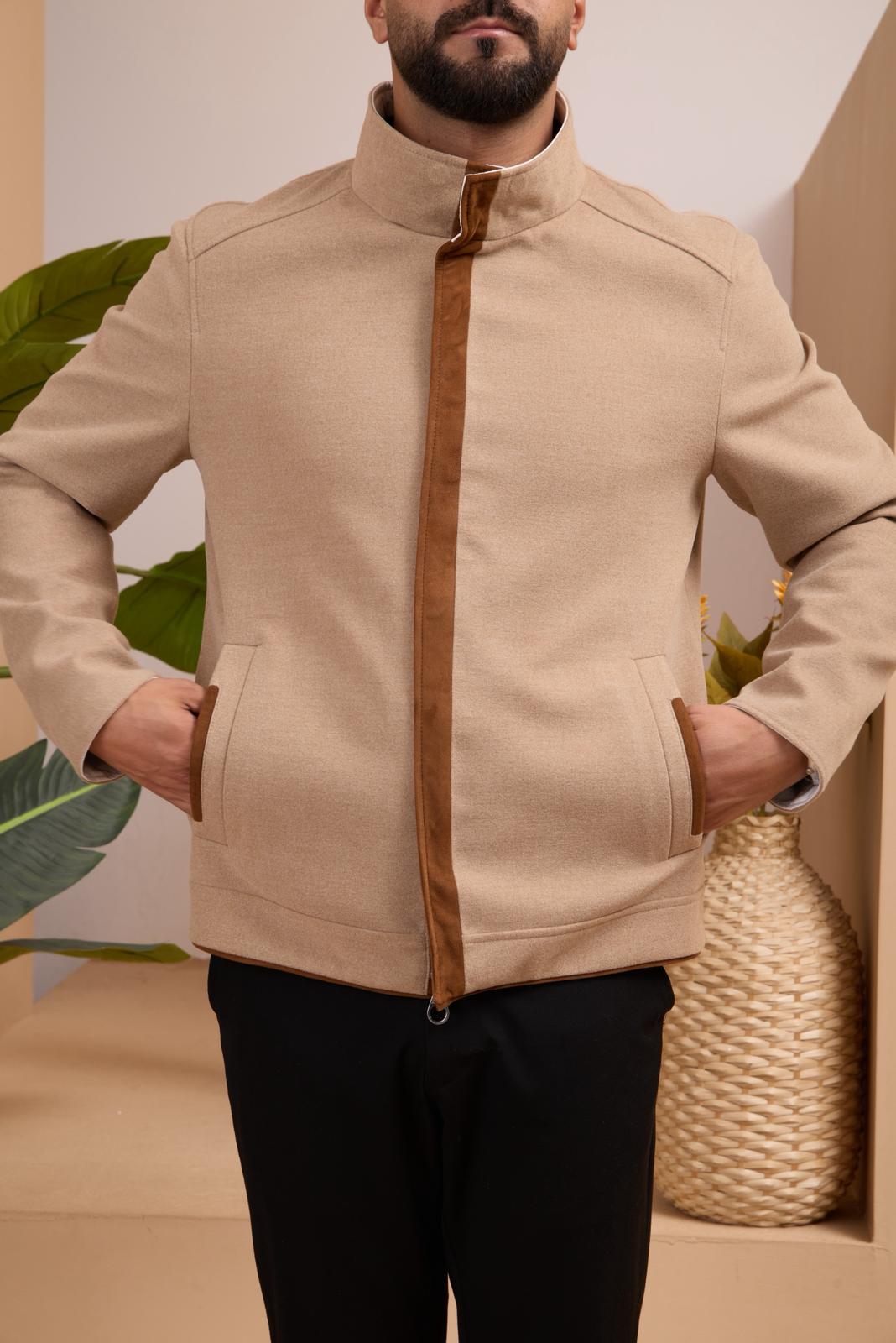 Double-Sided Men's Cashmere Waterproof Jacket