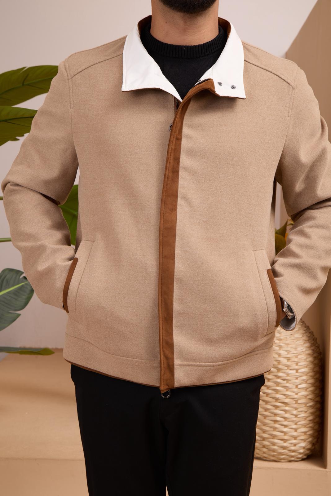 Double-Sided Men's Cashmere Waterproof Jacket