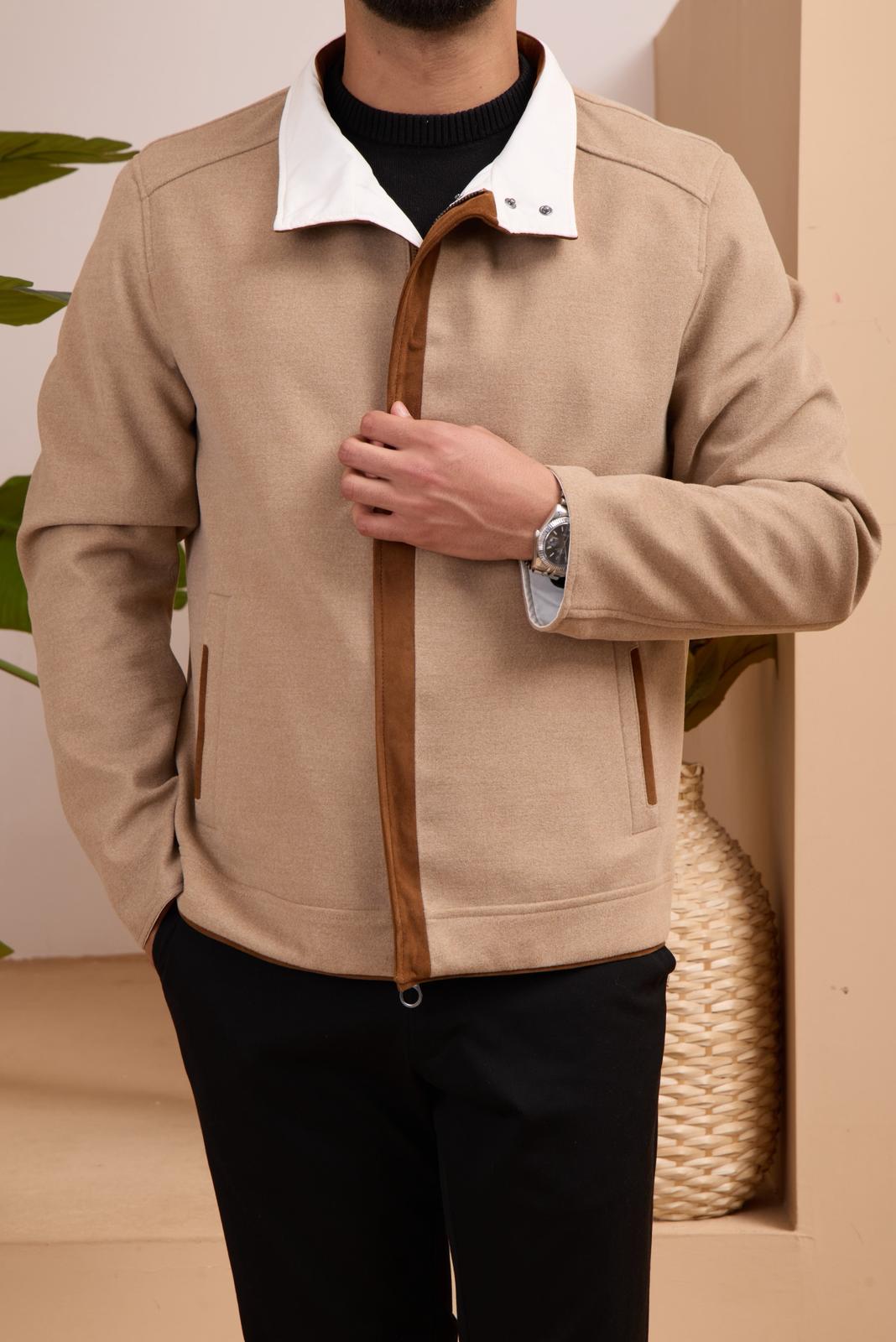 Double-Sided Men's Cashmere Waterproof Jacket